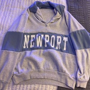 brandy melville newport quarter zip!